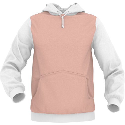 Hoodie Urban - Inkl. Individueller Gestaltung , zartrot, 70% Baumwolle, 30 % Polyester, S, , Bild 1