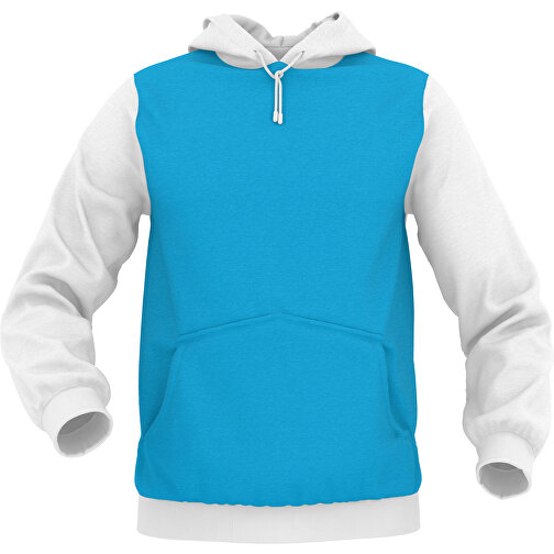 Hoodie Urban - Inkl. Individueller Gestaltung , hellblau, 70% Baumwolle, 30 % Polyester, L, , Bild 1