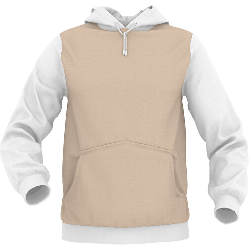 Hoodie Urban - Inkl. Individueller Gestaltung , zartbraun, 70% Baumwolle, 30 % Polyester, S, , Bild 1