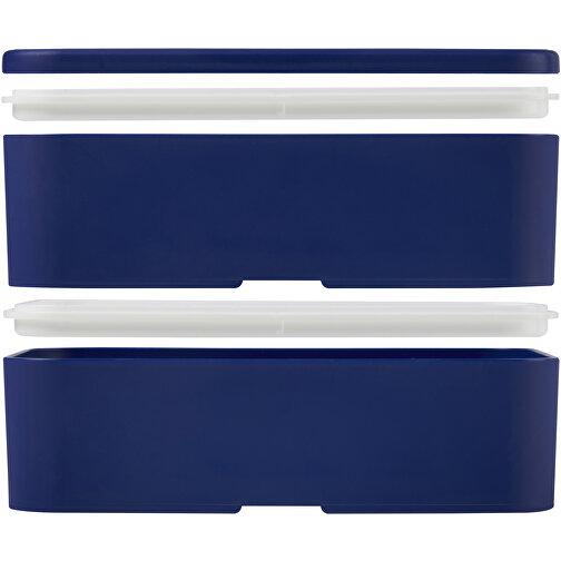 MIYO Doppel-Lunchbox , blau / blau / blau, PP Kunststoff, 18,00cm x 11,30cm x 11,00cm (Länge x Höhe x Breite), Bild 7