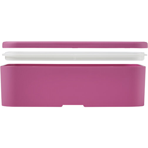 MIYO Lunchbox , magenta / weiß, PP Kunststoff, 18,00cm x 6,00cm x 11,00cm (Länge x Höhe x Breite), Bild 6