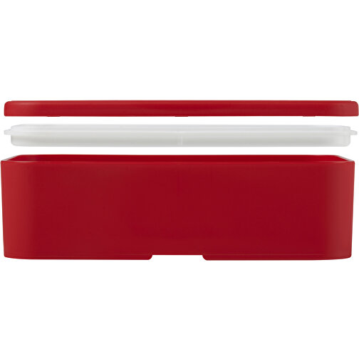 MIYO Lunchbox , rot / rot, PP Kunststoff, 18,00cm x 6,00cm x 11,00cm (Länge x Höhe x Breite), Bild 6