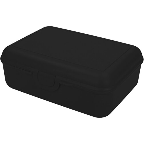 Vorratsdose 'School-Box' Deluxe, Mit Trennschale , schwarz, Kunststoff, 19,00cm x 7,00cm x 13,90cm (Länge x Höhe x Breite), Bild 1