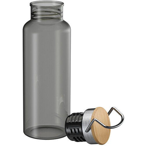 Trinkflasche 'Cascada', 0,6 L , grau, Kunststoff, 22,00cm (Höhe), Bild 2