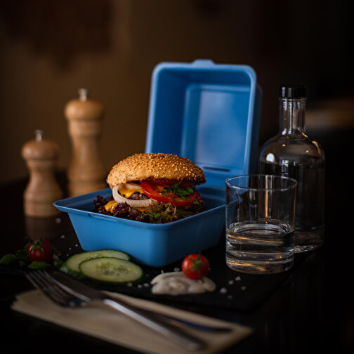 Burgerbox 'ToGo' , raffiniertes rot, Kunststoff, 15,70cm x 10,40cm x 15,70cm (Länge x Höhe x Breite), Bild 5