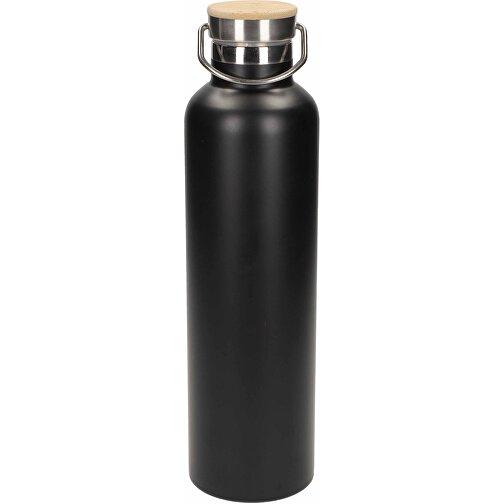 Vakuum Flasche 'Cascada' 1,0 L , schwarz, Metall, 31,00cm (Höhe), Bild 1