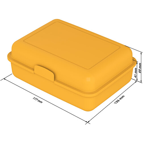 Vorratsdose 'School-Box' Gross, Mit Trennschale , trend-gelb PP, Kunststoff, 17,50cm x 6,90cm x 12,80cm (Länge x Höhe x Breite), Bild 4