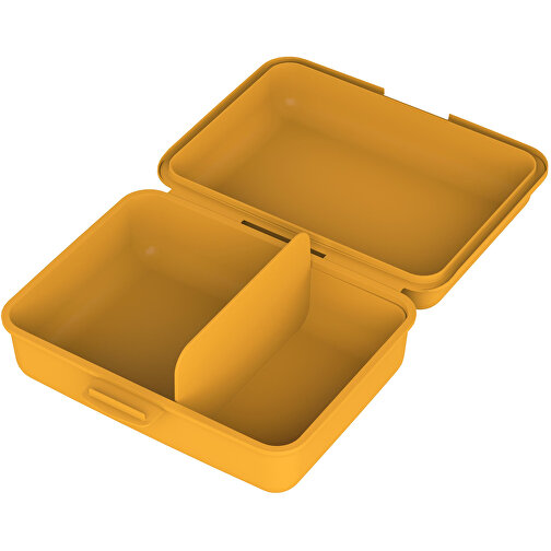 Vorratsdose 'School-Box' Groß, Mit Trennschale , lemon, Kunststoff, 17,50cm x 6,90cm x 12,80cm (Länge x Höhe x Breite), Bild 2