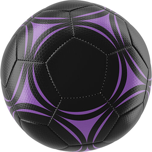 Fußball Platinum 30-Panel-Matchball - Individuell Bedruckt Und Handgenäht , schwarz / lavendellila, PU, 4-lagig, , Bild 1