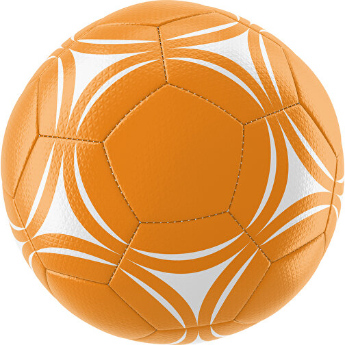 Fußball Platinum 30-Panel-Matchball - Individuell Bedruckt Und Handgenäht , gelborange / weiß, PU, 4-lagig, , Bild 1