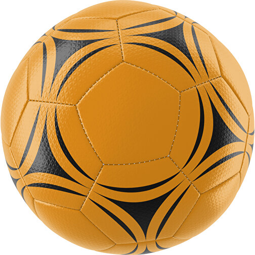 Fußball Platinum 30-Panel-Matchball - Individuell Bedruckt Und Handgenäht , kürbisorange / schwarz, PU, 4-lagig, , Bild 1