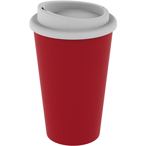 Kaffeebecher 'Premium' , standard-rot/weiß, Kunststoff, 15,50cm (Höhe), Bild 1