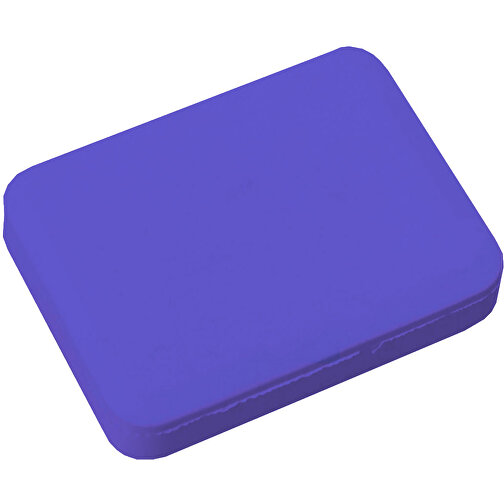 Radiergummi 'Rechteck' , blau, Kunststoff, 3,90cm x 0,70cm x 2,90cm (Länge x Höhe x Breite), Bild 1
