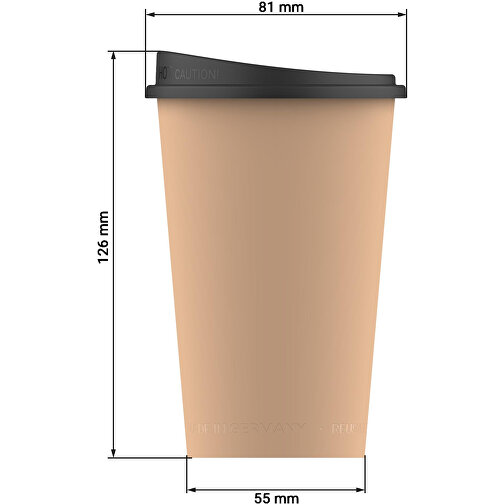 Kaffeebecher 'ToGo', 0,3 L , geselliges grün/schwarz, Kunststoff, 11,50cm (Höhe), Bild 5