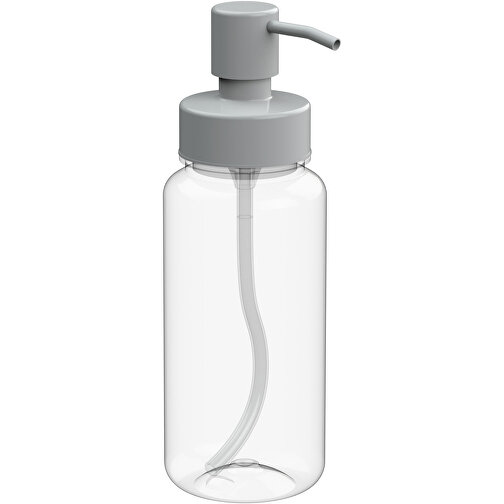 Seifenspender 'Deluxe' 0,4 L, Klar-transparent , transparent/weiß, Kunststoff, 21,00cm (Höhe), Bild 1