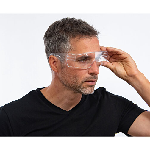 Schutzbrille 'Safety' , transparent, Kunststoff, 16,60cm x 6,80cm x 5,60cm (Länge x Höhe x Breite), Bild 4