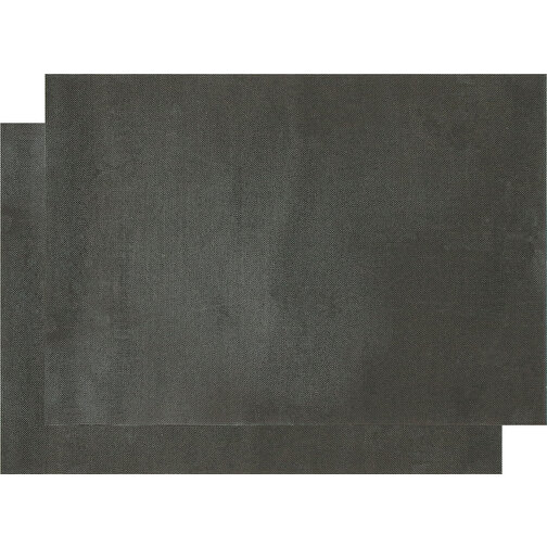 Grillmatte 'BBQ', 2er Set , schwarz, Kunststoff, 29,70cm x 21,00cm (Länge x Breite), Bild 1