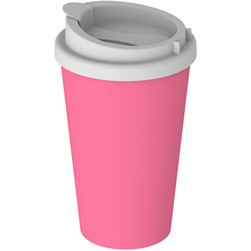 Kaffeebecher 'PremiumPlus' , rosa/weiss, Kunststoff, 15,50cm (Höhe), Bild 1