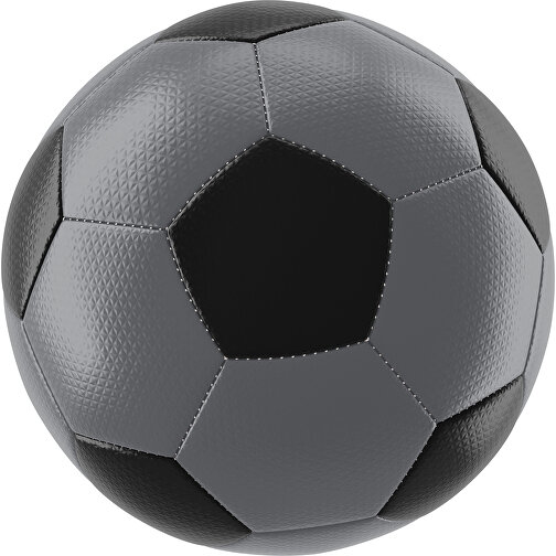 Fußball Platinum 30-Panel-Matchball - Individuell Bedruckt Und Handgenäht , dunkelgrau / schwarz, PU, 4-lagig, , Bild 1