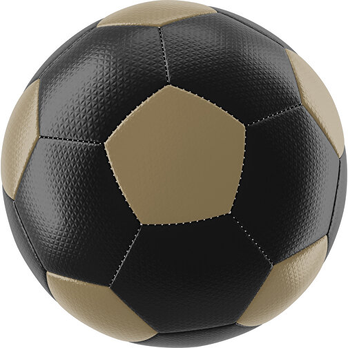 Fußball Platinum 30-Panel-Matchball - Individuell Bedruckt Und Handgenäht , schwarz / gold, PU, 4-lagig, , Bild 1