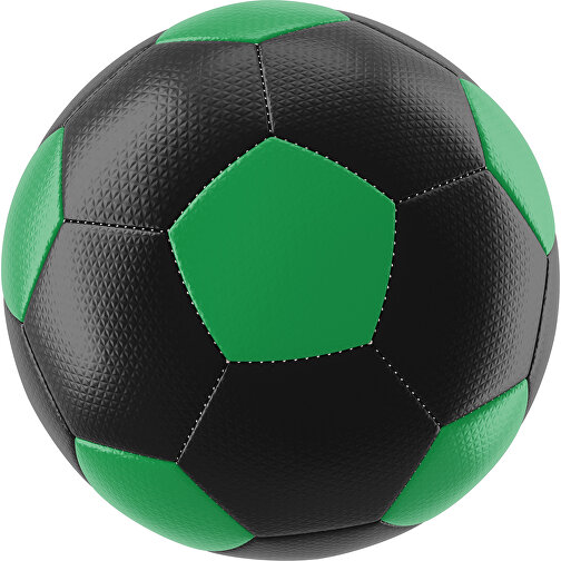 Fußball Platinum 30-Panel-Matchball - Individuell Bedruckt Und Handgenäht , schwarz / grün, PU, 4-lagig, , Bild 1