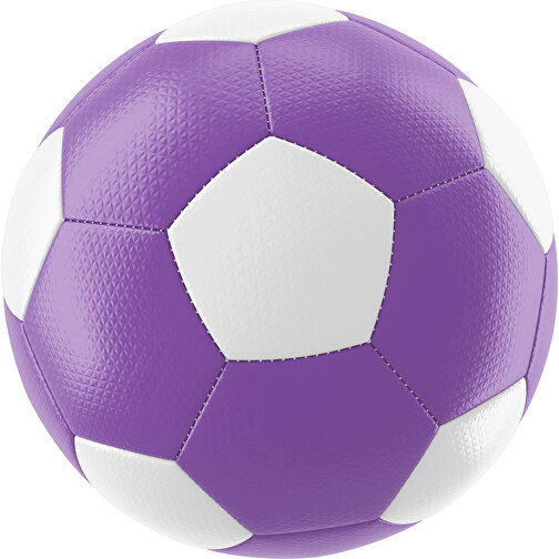 Fußball Platinum 30-Panel-Matchball - Individuell Bedruckt Und Handgenäht , lavendellila / weiß, PU, 4-lagig, , Bild 1