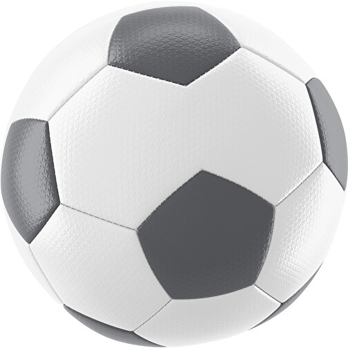 Fußball Platinum 30-Panel-Matchball - Individuell Bedruckt Und Handgenäht , weiß / dunkelgrau, PU, 4-lagig, , Bild 1