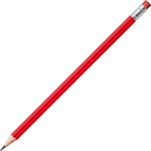 STAEDTLER Bleistift Hexagonal Mit Radiertip , Staedtler, rot, Holz, 18,70cm x 0,80cm x 0,80cm (Länge x Höhe x Breite), Bild 2
