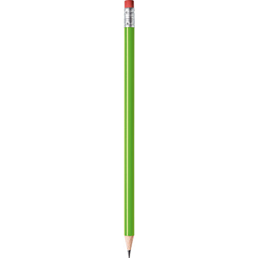 STAEDTLER Bleistift Rund Mit Radiertip , Staedtler, grün, Holz, 18,70cm x 0,80cm x 0,80cm (Länge x Höhe x Breite), Bild 1