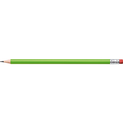 STAEDTLER Bleistift Rund Mit Radiertip , Staedtler, grün, Holz, 18,70cm x 0,80cm x 0,80cm (Länge x Höhe x Breite), Bild 3
