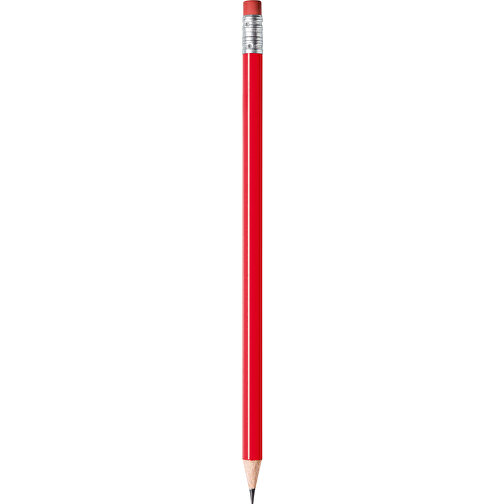 STAEDTLER Bleistift Rund Mit Radiertip , Staedtler, rot, Holz, 18,70cm x 0,80cm x 0,80cm (Länge x Höhe x Breite), Bild 1