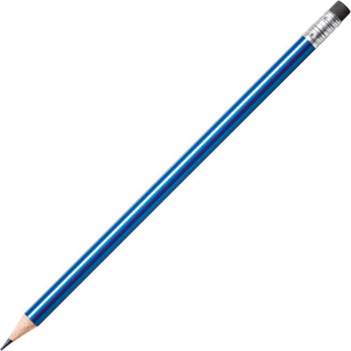 STAEDTLER Bleistift Rund Mit Radiertip , Staedtler, blau metallic, Holz, 18,70cm x 0,80cm x 0,80cm (Länge x Höhe x Breite), Bild 2