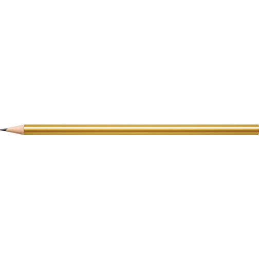 STAEDTLER Bleistift Rund , Staedtler, gold metallic, Holz, 17,50cm x 0,80cm x 0,80cm (Länge x Höhe x Breite), Bild 3