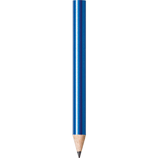 STAEDTLER Bleistift Rund, Halbe Länge , Staedtler, blau metallic, Holz, 8,70cm x 0,80cm x 0,80cm (Länge x Höhe x Breite), Bild 1
