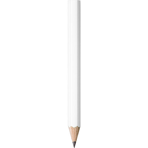 STAEDTLER Bleistift Hexagonal, Halbe Länge , Staedtler, weiß, Holz, 8,70cm x 0,80cm x 0,80cm (Länge x Höhe x Breite), Bild 1