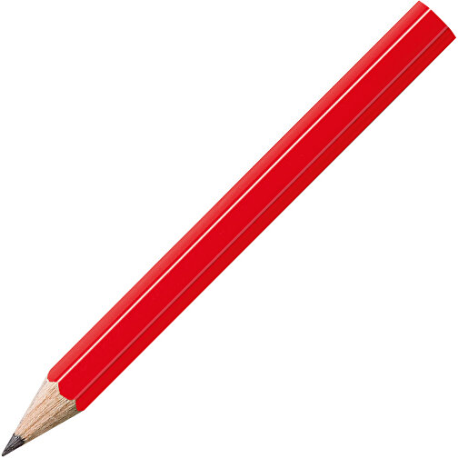 STAEDTLER Bleistift Hexagonal, Halbe Länge , Staedtler, rot, Holz, 8,70cm x 0,80cm x 0,80cm (Länge x Höhe x Breite), Bild 2