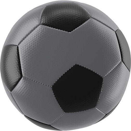 Fußball Platinum 30-Panel-Matchball - Individuell Bedruckt Und Handgenäht , dunkelgrau / schwarz, PU, 4-lagig, , Bild 1