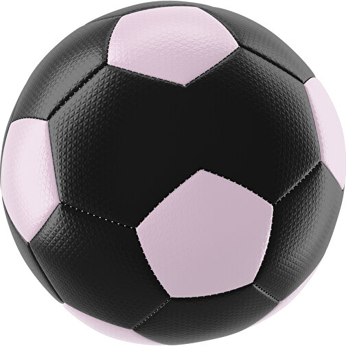 Fußball Platinum 30-Panel-Matchball - Individuell Bedruckt Und Handgnäht , schwarz / zartrosa, PU, 4-lagig, , Bild 1
