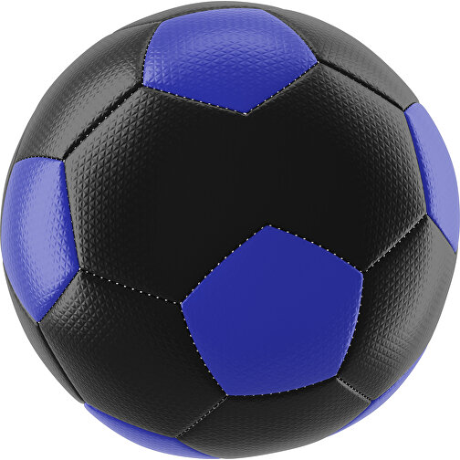 Fußball Platinum 30-Panel-Matchball - Individuell Bedruckt Und Handgenäht , schwarz / blau, PU, 4-lagig, , Bild 1