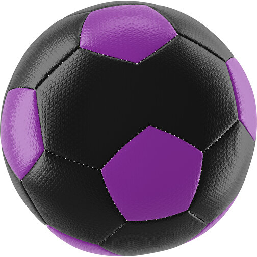 Fußball Platinum 30-Panel-Matchball - Individuell Bedruckt Und Handgenäht , schwarz / dunkelmagenta, PU, 4-lagig, , Bild 1