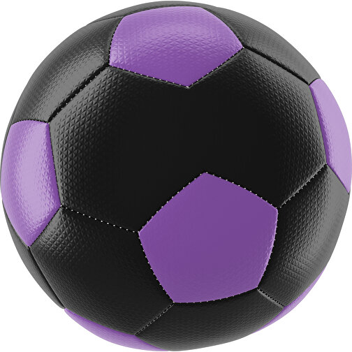 Fußball Platinum 30-Panel-Matchball - Individuell Bedruckt Und Handgenäht , schwarz / lavendellila, PU, 4-lagig, , Bild 1