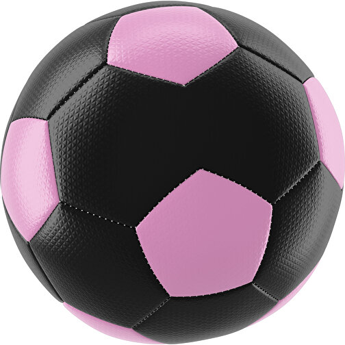 Fußball Platinum 30-Panel-Matchball - Individuell Bedruckt Und Handgenäht , schwarz / rosa, PU, 4-lagig, , Bild 1