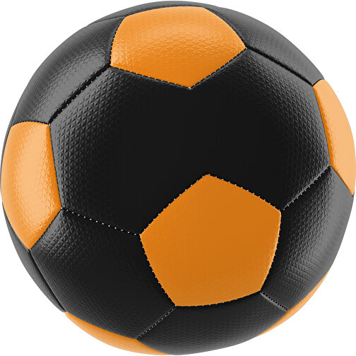 Fußball Platinum 30-Panel-Matchball - Individuell Bedruckt Und Handgenäht , schwarz / gelborange, PU, 4-lagig, , Bild 1