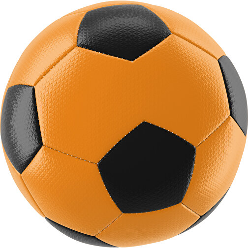 Fußball Platinum 30-Panel-Matchball - Individuell Bedruckt Und Handgenäht , gelborange / schwarz, PU, 4-lagig, , Bild 1