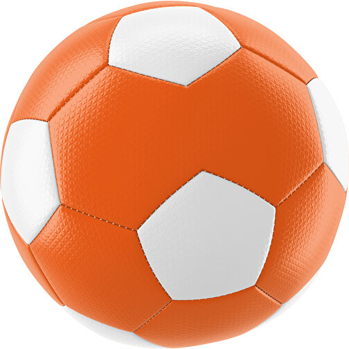 Fußball Platinum 30-Panel-Matchball - Individuell Bedruckt Und Handgenäht , orange / weiß, PU, 4-lagig, , Bild 1