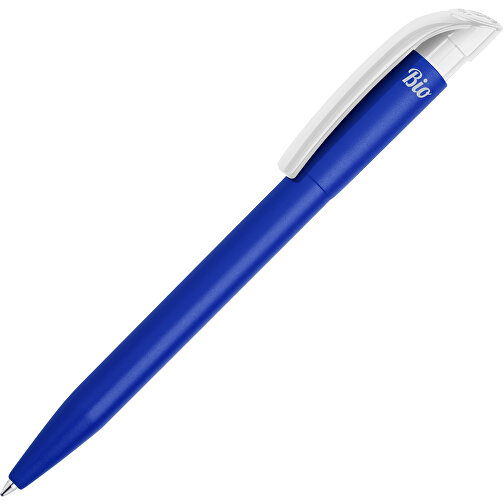 Kugelschreiber S45 Bio Hardcolour , dunkelblau / weiss, PLA, 13,80cm (Länge), Bild 1