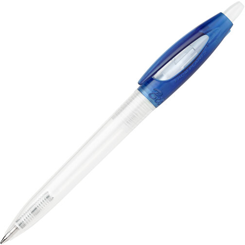 Kugelschreiber Bio-S! Clear Transparent , gefrostet blau, PLA, 13,80cm (Länge), Bild 1