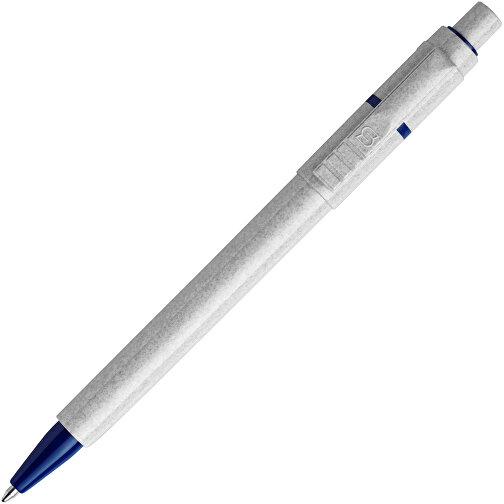 Kugelschreiber Baron Stone Hardcolour , grau / dunkelblau, ABS, 13,30cm (Länge), Bild 1
