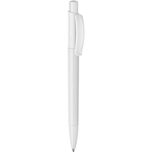 Kugelschreiber Kamal Hardcolour , weiß / weiß, ABS, 13,80cm (Höhe), Bild 1