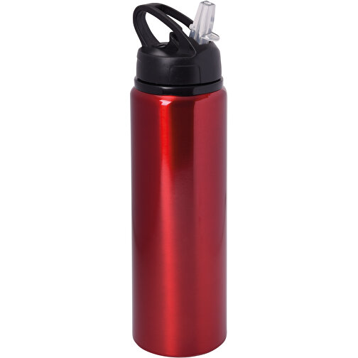 Aluminium-Trinkflasche SPORTY TRANSIT , rot, Aluminium / Kunststoff / Silikon, 23,50cm (Höhe), Bild 1